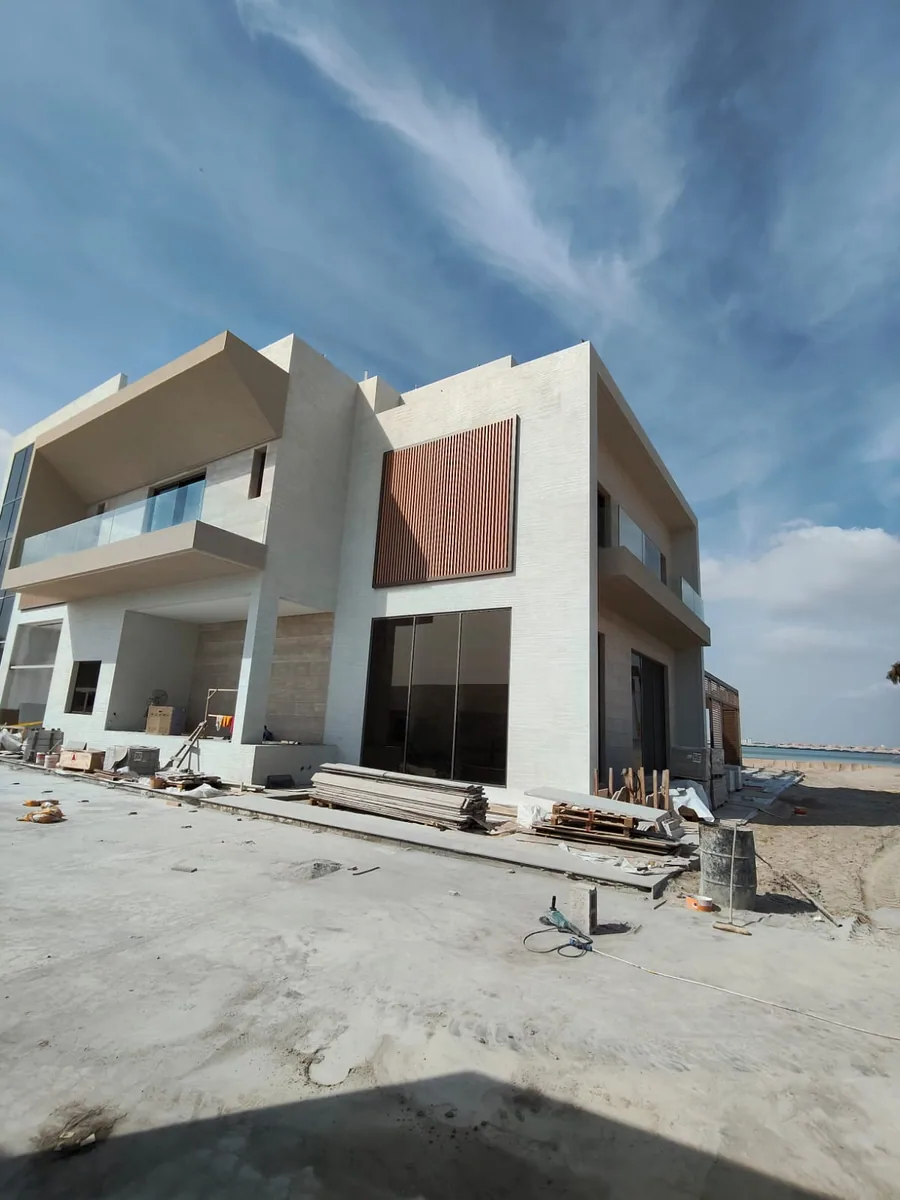 Contemporary villa exterior
